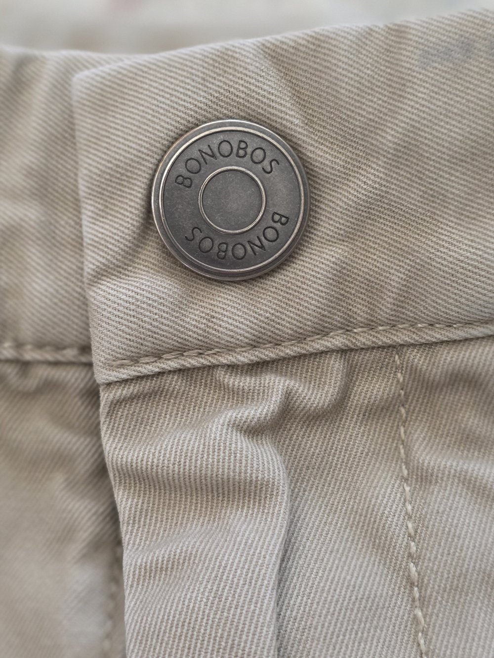 Bonobos Flat Front Chino Shorts in Khaki - Picture 4 of 5